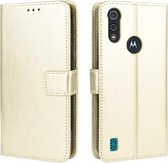 Voor Motorola Moto E6s (2020) Retro Crazy Horse Texture Horizontale Flip Leren Case met Houder & Kaartsleuven & Lanyard (Goud)