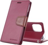 Voor iPhone 11 Pro Max 2019 MERCURY GOOSPERY SONATA DAGBOEK Horizontale Flip Lederen Case met Houder & Kaartsleuven & Portemonnee (Wijn)