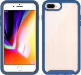 Voor iphone 6 plus / 7 plus / 8 plus sterrenhemel effen kleur serie schokbestendige pc + tpu beschermhoes (koningsblauw)