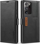 Voor Samsung Galaxy Note 20 Ultra LC.IMEEKE LC-001-serie PU + TPU kleuraanpassing Frosted horizontale flip lederen tas met houder en kaartsleuf (zwart)