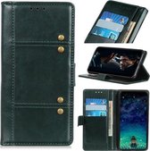 Voor Samsung Galaxy M01 Peas Crazy Horse Texture Horizontale Flip Leren Case met Houder & Kaartsleuven & Portemonnee (Groen)