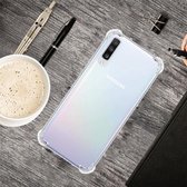 Voor Galaxy A70 Four-Corner Anti-Drop ultradunne transparante TPU-telefoonhoes (transparant)