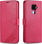 Voor Huawei Mate 30 Lite / Nova 5i Pro AZNS Schapenvacht Textuur Horizontale Flip Leren Case met Houder & Kaartsleuven & Portemonnee (Rood)