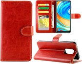 Voor Xiaomi Redmi Note 9 Pro / Note 9S Crazy Horse Texture Leather Horizontale Flip Beschermhoes met houder & kaartsleuven & portemonnee & fotolijst (bruin)