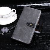 Voor Xiaomi Redmi Note 9 idewei Crocodile Texture Horizontal Flip Leather Case met houder & kaartsleuven & portemonnee (grijs)