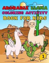 Adorable llama Coloring Activity Book for Kids, 1