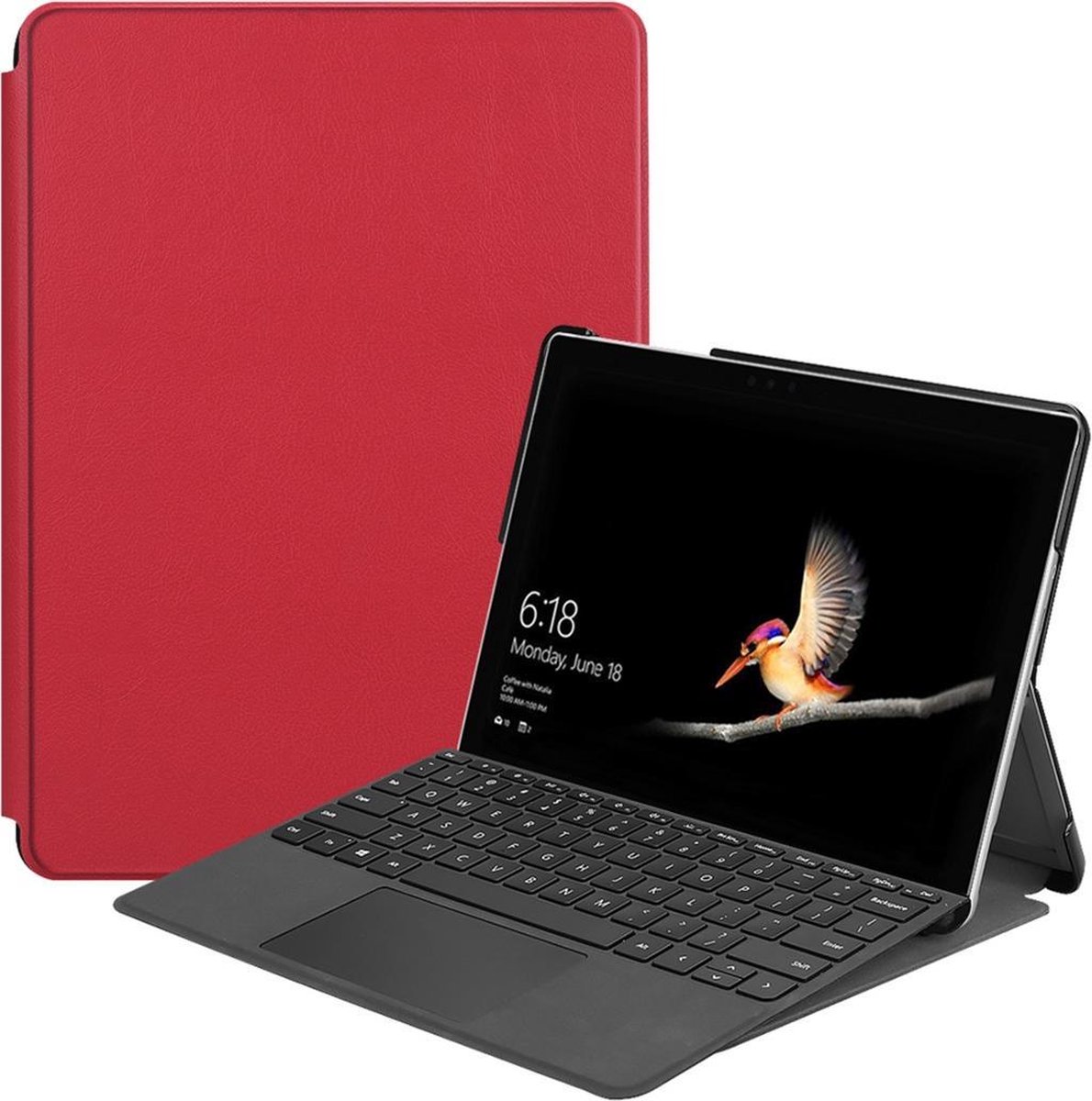 iMoshion Tablet Hoes Geschikt voor Microsoft Surface Go 2 - iMoshion Trifold Bookcase - Rood