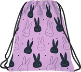 BackUP Gymbag Lapins - 45 x 35 cm - Polyester