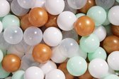 Foam Speelset met ballenbak Grijs incl 100 ballen: Goud, Transparant, Mint, Wit