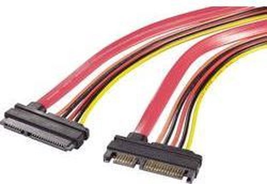 Renkforce Disque dur, alimentation Rallonge [1x SATA combi connecteur 15+7 pôles - 1x SATA combi femelle 15+7 pôles] 20,00 cm