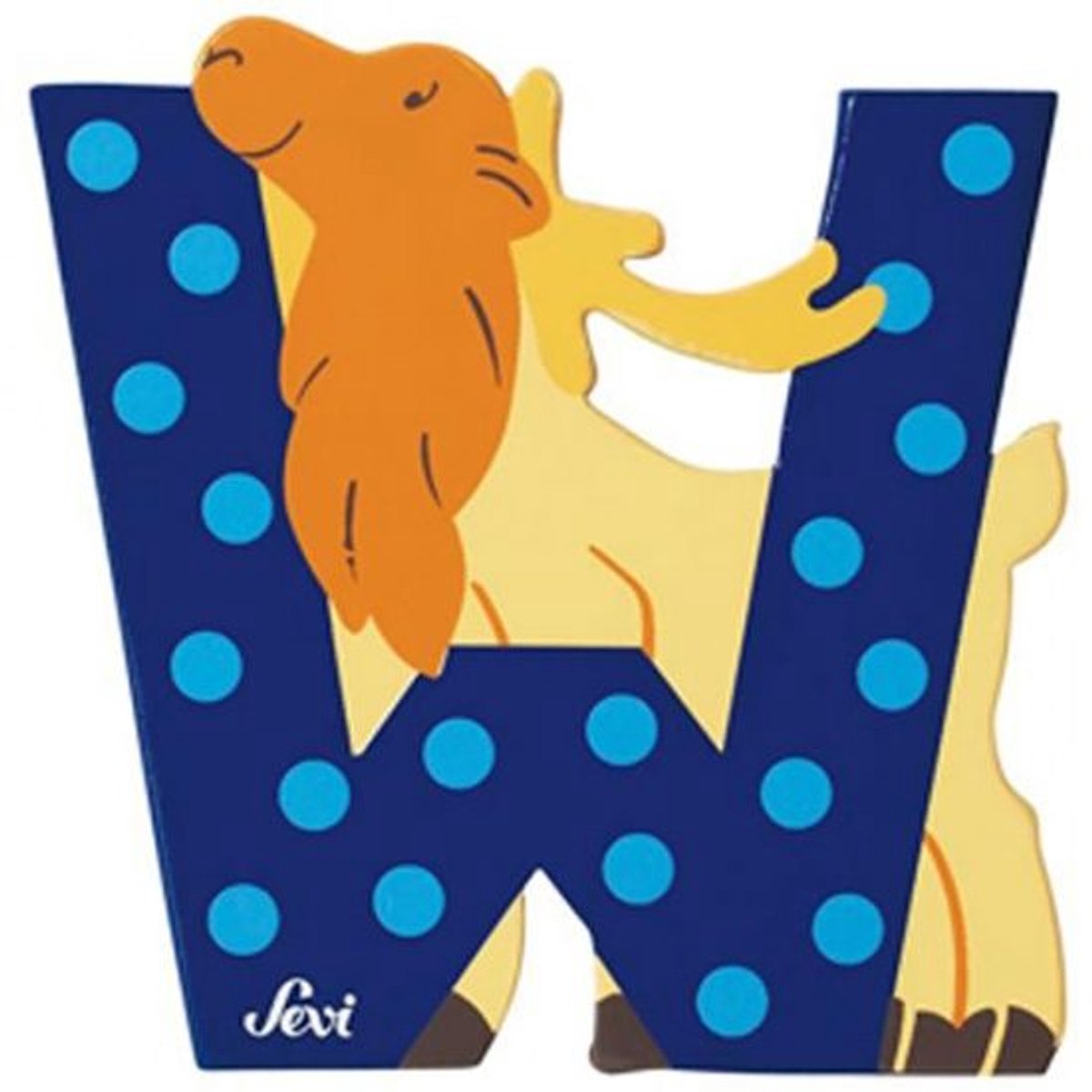 Letter - W - Hout - Sevi