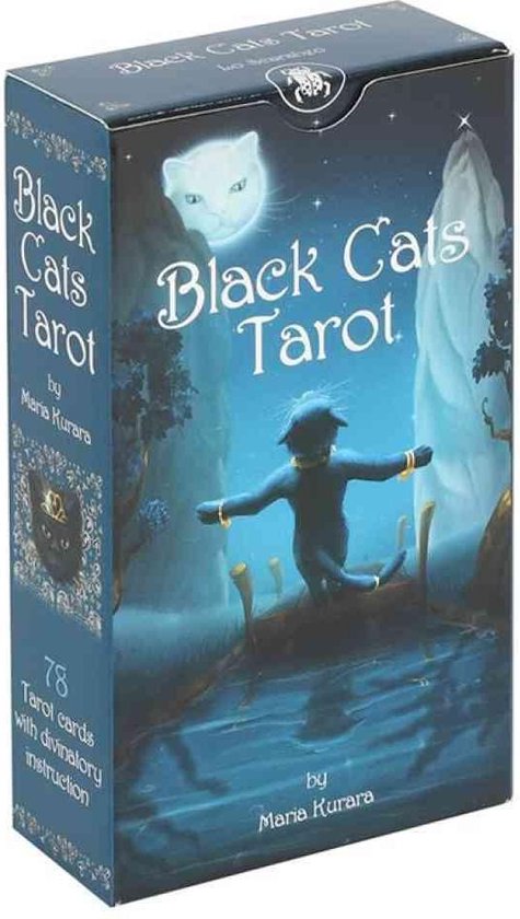 Afbeelding van het spel Attitude Holland Tarot kaarten Black Cats Blauw