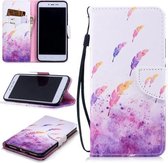 Voor Xiaomi Redmi Note 5A Gekleurd tekeningpatroon Horizontaal Flip TPU + PU lederen tas met houder & kaartsleuven & portemonnee & lanyard (aquarelveren)