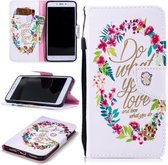 Voor Xiaomi Redmi Note 4 / X Gekleurd tekeningpatroon Horizontaal Flip TPU + PU lederen tas met houder & kaartsleuven & portemonnee & lanyard (Do What You Love)