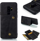 Leren beschermhoes voor Galaxy S9 Plus (zwart)