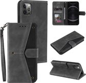 Stiksels Kalfsstructuur Horizontale Flip Leren Case met Houder & Kaartsleuven & Portemonnee Voor iPhone 11 Pro (Grijs)