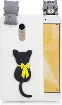 Voor Xiaomi Redmi Note 4 & 4X 3D Cartoon patroon schokbestendig TPU beschermhoes (kleine zwarte kat)
