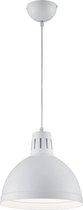 LED Hanglamp - Hangverlichting - Torna Sicano - E27 Fitting - Rond - Mat Wit - Aluminium