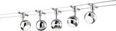 LED Plafondspot - Torna Bonaret - 15W - Warm Wit 3100K - 5-lichts - Rond - Glans Chroom - Aluminium