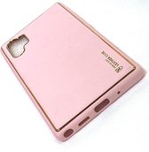 Samsung Galaxy Note 10 Plus Roze Back Cover Luxe High Quality Leather Case hoesje