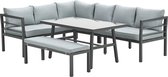 Garden Impressions Blakes lounge dining set 4-delig - carbon black/mint grey