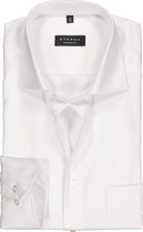 ETERNA comfort fit overhemd - niet doorschijnend twill heren overhemd - wit - Strijkvrij - Boordmaat: 46