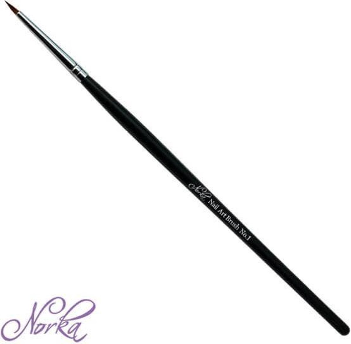Goedkoopste Moyra Penseel Norka Nailartbrush 01 - Penseel - Nagels - Hoogwaardig Kolinsky haar - Acrylverf - Aquareltechnieken