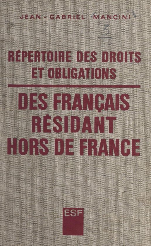 Répertoire des droits et obligations des Français résidan ... - cover