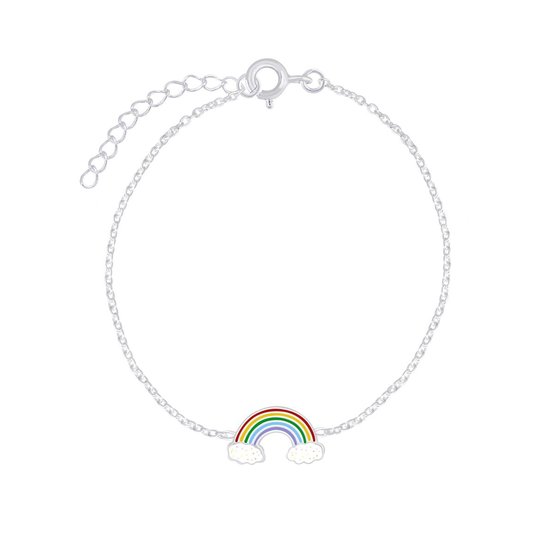 Zilveren kinderarmband regenboog | armband | armbandje Meisje Zilver | Zilverana | Sterling 925 Silver