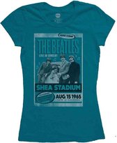 The Beatles Dames Tshirt -S- Shea Stadium 1965 Blauw