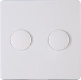 KOPP - Afdekplaat/Centraalplaat - Paris - DUO Dimmer - Arctic Glans Wit - BSE