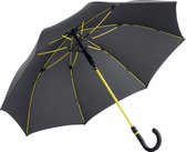 Automatische midsize paraplu - Style - zwart/geel