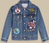 Kings Of Indigo - Kids Koi Jacket  - Accessoires - Licht Blauw - S