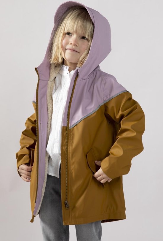 oud Aangepaste Haarvaten Sissy-Boy - Colourblock regenjas met teddy voering | bol.com
