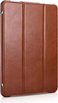 iCarer - iPad Air (2022) / iPad Air (2020) Hoes - Smart Book Case Echt Leer Bruin
