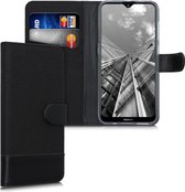 kwmobile telefoonhoesje voor Nokia 2.3 - Hoesje met pasjeshouder in antraciet / zwart - Case met portemonnee