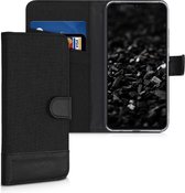 kwmobile telefoonhoesje voor Umidigi A5 Pro - Hoesje met pasjeshouder in antraciet / zwart - Case met portemonnee