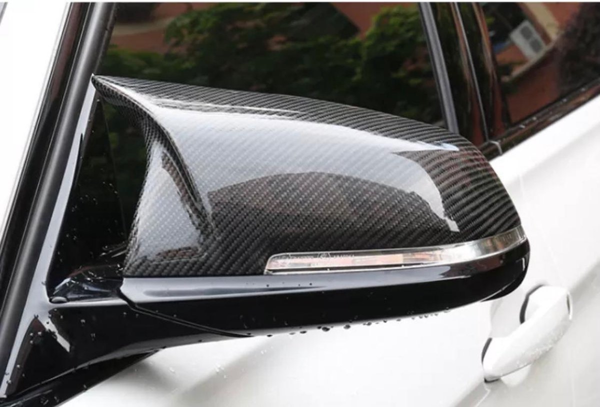BMW Serie 1 2 3 4 F20 F21 F23 F30 BMW spiegel spiegelkappen buitenspiegel  kap Carbon Look