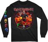 Iron Maiden Longsleeve shirt -L- Nights Of The Dead Zwart