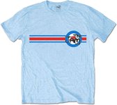 The Jam - Target Stripe Heren T-shirt - L - Blauw