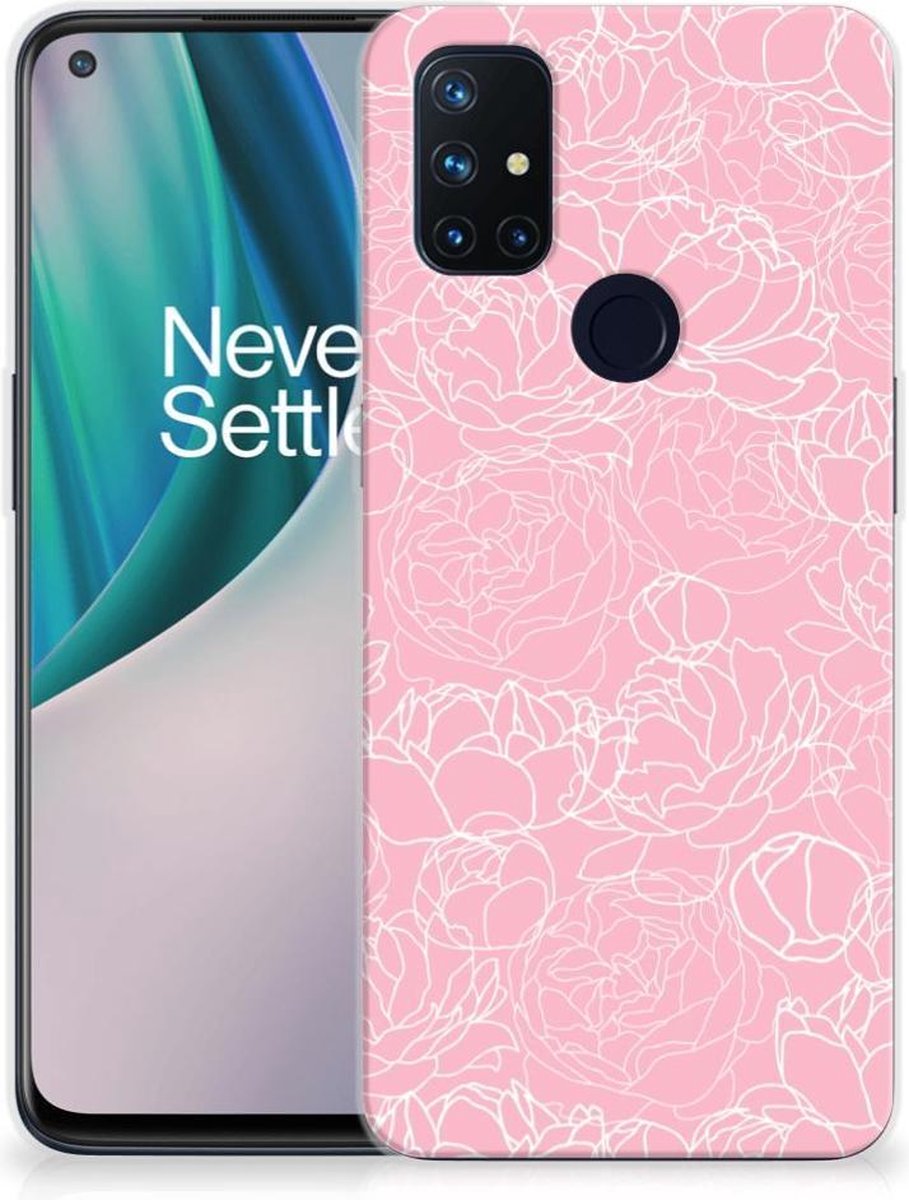 OnePlus Nord N10 5G TPU Case White Flowers