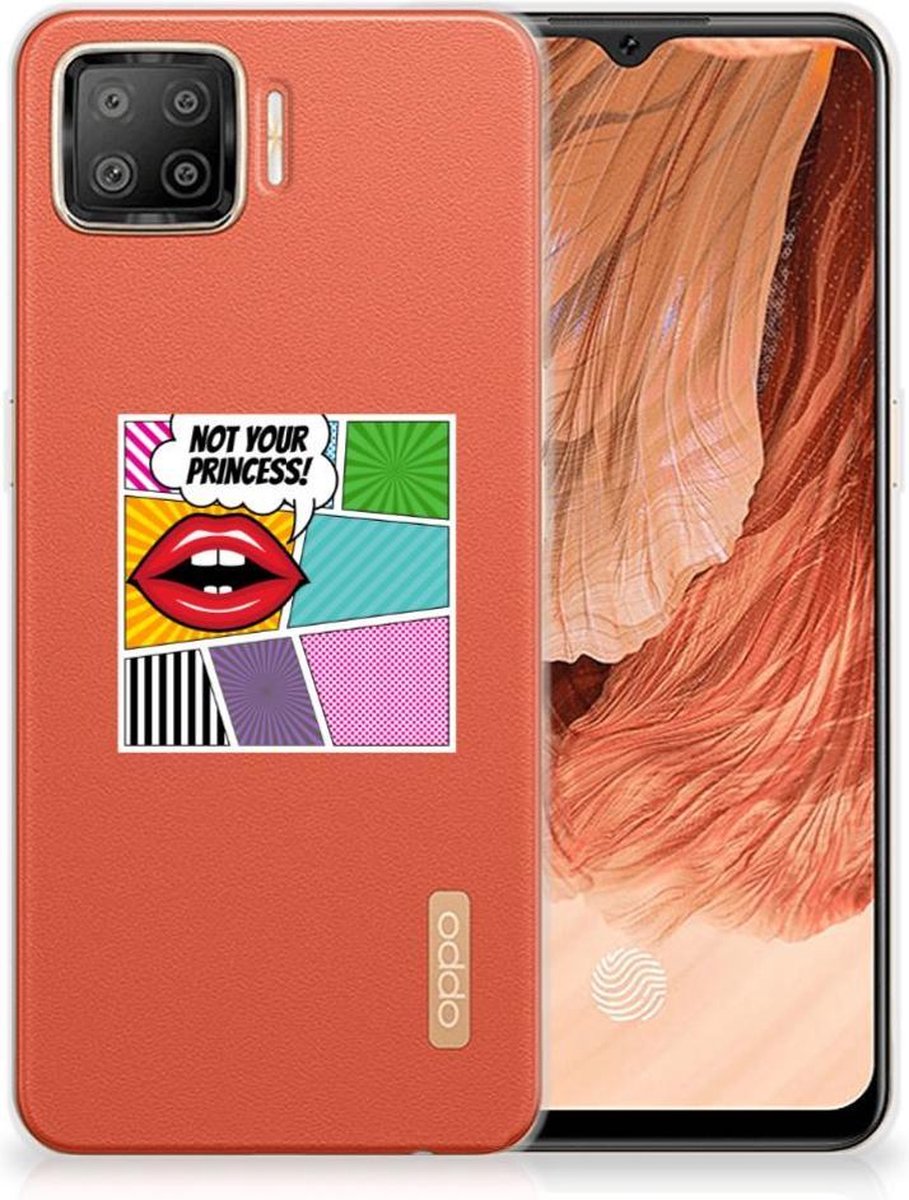 OPPO A73 4G Silicone Back Cover Popart Princess