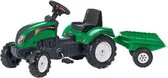 Falk Ranch Tractor + Aanhanger Groen 2+ - Speelgoed - Ride On Voertuigen