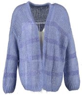 Aaiko blauw oversized vest met pailletten - valt ruim - Maat M/L