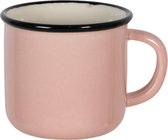Clayre & Eef Mug 300 ml Rose Céramique Rond Tasse à thé