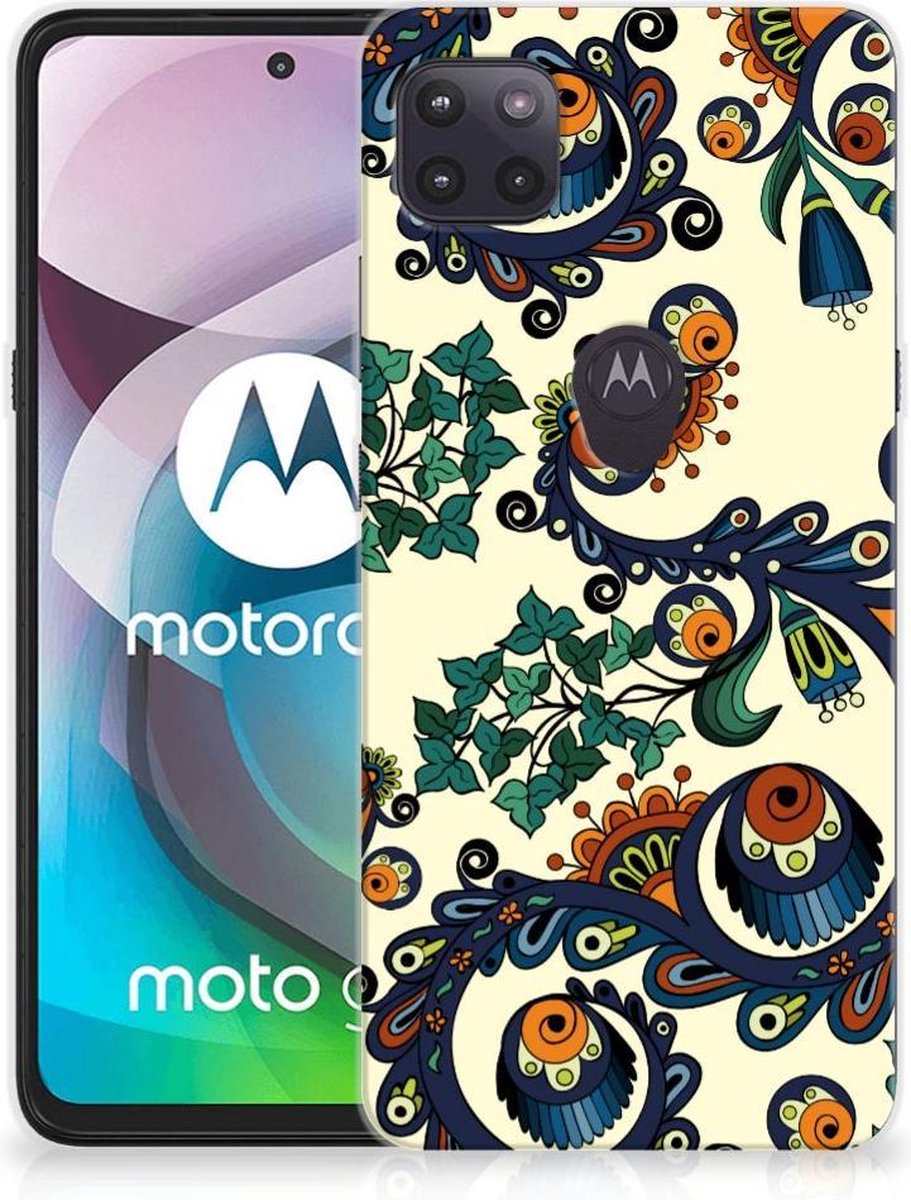 Siliconen Hoesje Motorola Moto G 5G Barok Flower