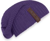 Knit Factory Coco Gebreide Muts Dames - Sloppy Beanie - Purple - One Size