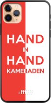 6F hoesje - geschikt voor iPhone 11 Pro Max -  TPU Case - Feyenoord - Hand in hand, kameraden #ffffff