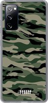6F hoesje - geschikt voor Samsung Galaxy S20 FE - Transparant TPU Case - Woodland Camouflage #ffffff