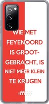 6F hoesje - geschikt voor Samsung Galaxy S20 FE - Transparant TPU Case - Feyenoord - Grootgebracht #ffffff